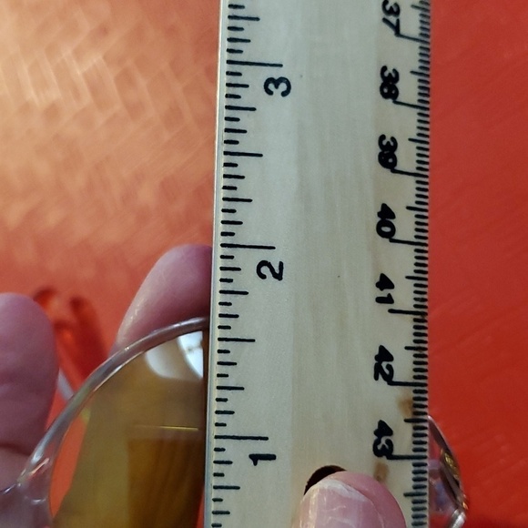 Modern Janet plastic glass frames. Good used condition. Gold, pinkish red. - Picture 6 of 6